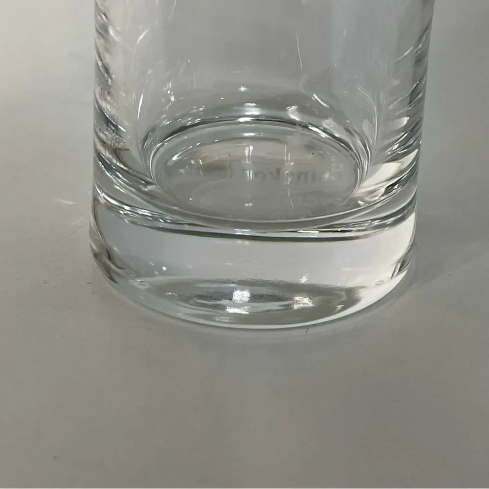 Heineken Beer Pilsner Glass Etched Clear .25L Logo Branded Red Star Barware Bar